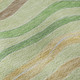 3' X 5' Green Wheat And Ivory Striped Washable Area Rug With UV Protection
