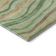 5' X 8' Green Wheat And Ivory Striped Washable Area Rug With UV Protection