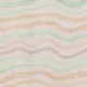 9' X 12' Peach Mint Green And Linen Striped Washable Area Rug With UV Protection