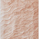 3' X 5' Coral And Ivory Abstract Washable Area Rug With UV Protection