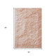 5' X 8' Coral And Ivory Abstract Washable Area Rug With UV Protection