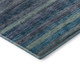 5' X 8' Blue Teal And Gray Striped Washable Area Rug With UV Protection