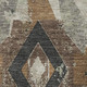 9' X 12' Beige And Charcoal Southwestern Washable Area Rug With UV Protection
