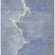 3' X 5' Denim Blue And Gray Abstract Washable Area Rug With UV Protection