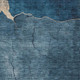 3' X 5' Navy Blue And Beige Abstract Washable Area Rug With UV Protection