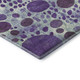 10' X 14' Purple Green And Ivory Geometric Washable Area Rug With UV Protection