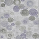 5' X 8' Lavender Gray And Silver Geometric Washable Area Rug With UV Protection