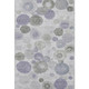 9' X 12' Lavender Gray And Silver Geometric Washable Area Rug With UV Protection