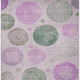 8' X 10' Blush Green And Pink Geometric Washable Area Rug With UV Protection