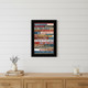 Red White and Blue Pledge Of Allegiance Black Framed Print Wall Art