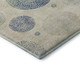 10' X 14' Ivory Blue And Peach Geometric Washable Area Rug With UV Protection