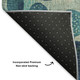 9' X 12' Teal Pink And Gold Geometric Washable Area Rug With UV Protection