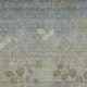 3' X 5' Khaki And Gray Floral Washable Area Rug With UV Protection