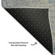 8' X 10' Navy Blue And Beige Abstract Washable Area Rug With UV Protection