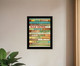 Dog Rules 7 Black Framed Print Wall Art