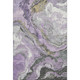 8' X 10' Lavender Gray And Ivory Abstract Washable Area Rug With UV Protection