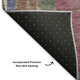 10' X 14' Blush Sage And Gold Striped Washable Area Rug With UV Protection
