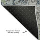 9' X 12' Fern Green Gray And Ivory Abstract Washable Area Rug With UV Protection