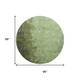 8' Artichoke Green And Beige Abstract Washable Round Rug With UV Protection