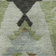 8' X 10' Brown Green And Charcoal Tribal Washable Area Rug With UV Protection