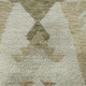 10' X 14' Linen Ivory And Khaki Tribal Washable Area Rug With UV Protection