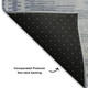 3' X 5' Blue And Denim Blue Geometric Washable Area Rug With UV Protection