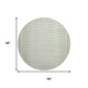 8' Sage And Fern Green Geometric Washable Round Rug With UV Protection