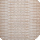 8' Salmon And Beige Geometric Washable Round Rug With UV Protection