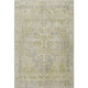 10' X 14' Gold And Gray Medallion Washable Area Rug With UV Protection
