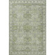 9' X 12' Artichoke Green And Gray Geometric Washable Area Rug With UV Protection