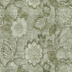 5' X 8' Artichoke Green And Fern Green Floral Washable Area Rug With UV Protection