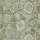 8' X 10' Artichoke Green And Fern Green Floral Washable Area Rug With UV Protection