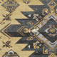 3' X 5' Gold Charcoal And Gray Tribal Washable Area Rug With UV Protection