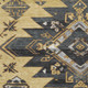 8' X 10' Gold Charcoal And Gray Tribal Washable Area Rug With UV Protection