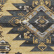 10' X 14' Gold Charcoal And Gray Tribal Washable Area Rug With UV Protection