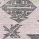 9' X 12' Pink Charcoal And Gray Tribal Washable Area Rug With UV Protection