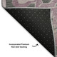 10' X 14' Pink Ivory And Gray Floral Medallion Washable Area Rug With UV Protection