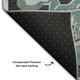 3' X 5' Teal Charcoal And Gray Floral Medallion Washable Area Rug With UV Protection