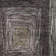 9' X 12' Beige Ivory And Charcoal Geometric Washable Area Rug With UV Protection