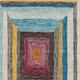 8' X 10' Amber Pink And Teal Geometric Washable Area Rug With UV Protection