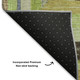 10' X 14' Lime Green Blue And Brown Geometric Washable Area Rug With UV Protection