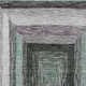 9' X 12' Pale Aqua Ivory And Gray Geometric Washable Area Rug With UV Protection