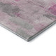 9' X 12' Pink Gray And Ivory Abstract Washable Area Rug With UV Protection