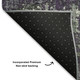 10' X 14' Purple Green And Ivory Geometric Washable Area Rug With UV Protection