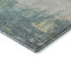 3' X 5' Pale Aqua Ivory And Teal Abstract Washable Area Rug With UV Protection