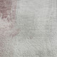 3' X 5' Blush Gray And Ivory Abstract Washable Area Rug With UV Protection