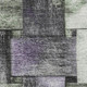 3' X 5' Sage And Lavender Striped Washable Area Rug With UV Protection