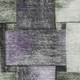 9' X 12' Sage And Lavender Striped Washable Area Rug With UV Protection