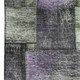 10' X 14' Sage And Lavender Striped Washable Area Rug With UV Protection