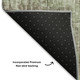 8' Fern Green And Taupe Geometric Washable Round Rug With UV Protection